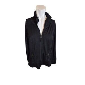 Tangerine Womens Activewear Jacket Flattering Jacket Black Sz L